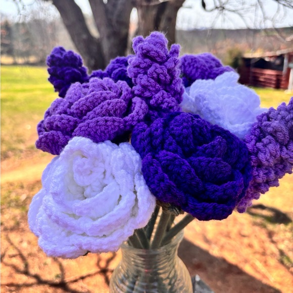 Handmade Crochet Bouquet - Picture 3 of 5